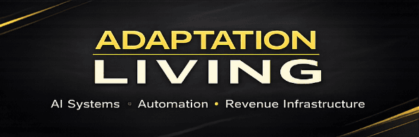 Follow Adaptation Living LLC on LinkedIn — AI Systems · Automation · Revenue Infrastructure