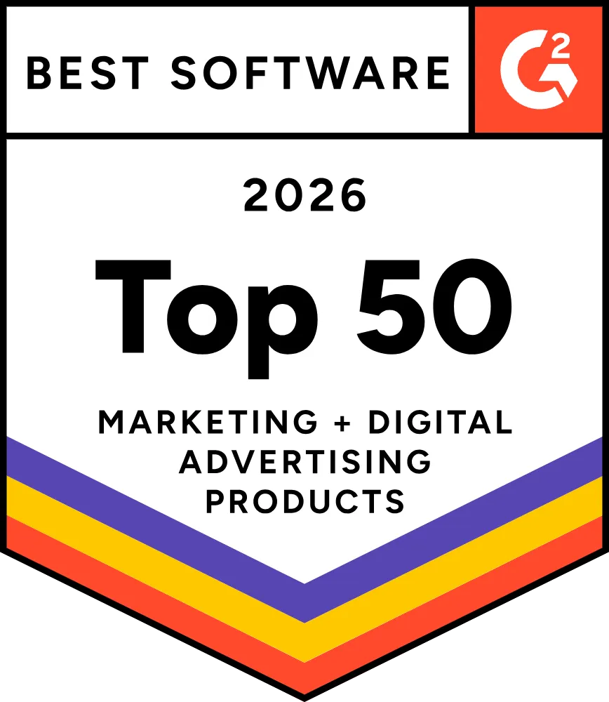 G2 Top 50 Marketing + Digital Advertising Products 2026